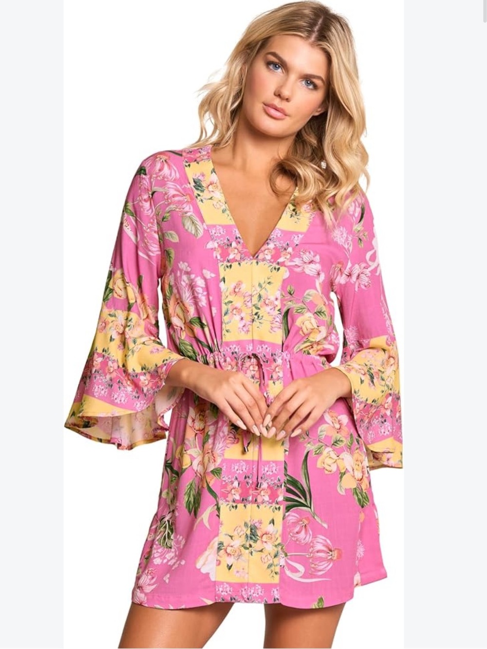 Maaji Joy Kaftan in Pink Small